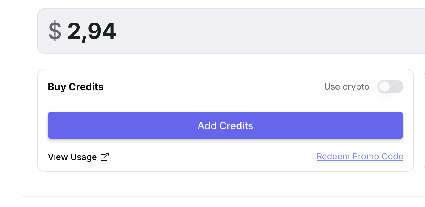 Пополнение баланса в openrouter